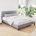 Artiss Bed Frame Double Size Grey NEO BFRAME-E-NEO-D-GY-AB