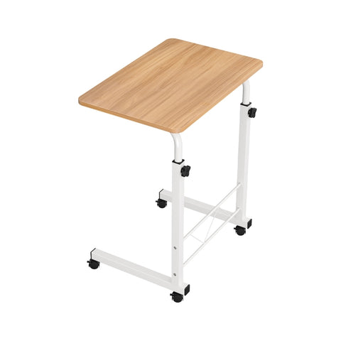 Artiss Laptop Desk Table Adjustable 60CM Light Wood LA-DESK-60-LW