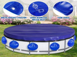 8/16 Pack Pool Cover with S Hooks, Pool Cover Above Ground, Antifreezing Thick PVC V1366-AZ2-W-11372