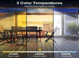 3000LM Black Solar Sensor LED Lights with Dual Head for Outdoor Use V178-59179