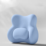 Carrot Hooded Blanket with Blue Memory Foam Lumbar Support Pillow, Cozy Wearable Throw Blanket and V888-ELOSUNG54177