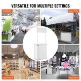 Portable Tradeshow Podium Table, 785 x 380 x 1815 mm, Display Exhibition Counter Stand Booth Fair V952-LSZST20DCSHFJDPZYV0