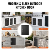 BBQ Access, 415x570 mm Single Outdoor Kitchen, Cold Plate Flush Mount, Wall Vertical V952-DMMBSCJM16X2HCHIDV0