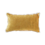 SOGA 35cm Throw Pillow Turmeric Yellow Aesthetic Chenille Texture for Home Decor FRENCHCUSHION314