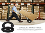 1Pair Garden Cart Tire Inner Tubes Black Rubber Replacement with Valve Stem V1370-AZ4-14794