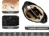 Quilted Puffer Tote Bag Purse Puffy Crossbody Shoulder Bag,Lightweight Nylon Hobo Bag Puffer V1258-DP02-F-447