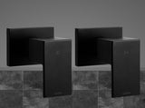 Cefito Shower Twins Tap Wall Bath Taps Brass Hot Cold Basin Bathroom Black SHOWER-A2-TAP-BK