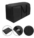 1 Piece 420D Outdoor Cushion Storage Bag, Waterproof Oxford Fabric with Zip and Handles for Patio V1189-LC-HW-00241