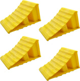 4 Pack Wheel Chocks, Non Slip Base, Tire ChocksHeavy Duty Safety Wheel Chocks for RV, Trailer - Car V1259-DP01-A-3872