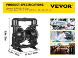 75 GPM Air-Operated Double Diaphragm Pump 2 Inch Inlet And Outlet V952-YBGMBQBY4-50L0001V0