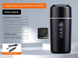 Black Portable Car Electric Kettle 12V/24V Universal USB Travel Water Boiler 500ml 316 Stainless V888-ELOSUNG51234