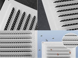 2pcs Attic Vent Soffit Vent Aluminum Wall Vent Metal Shed Vent Square Vent Louver Vent Grille with V1259-DP01-A-3318