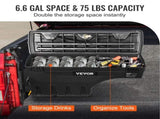 Truck Bed Storage Lockable Swing Case with Password Padlock, 6.6 Gal/25 L ABS Wheel Well Tool V952-KCLJGFORDF150N5OTV0