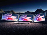 Devanti Triple Portable Monitor Laptop Screen Extender 15.6" Dual Display FHD IPS PM-S10-SI