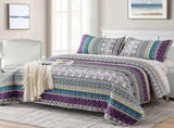 Aesthetic Quilted Bedspread and Pillowcases Set Unify Your Bedroom's Look - Queen size V745-MAC080217Q13U