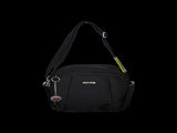 FIB Mens Tablet Crossover Bag Shoulder Strap Travel Wallet - Black V563-A734NBLACK