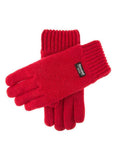 Dents Mens 100% Wool Knit Gloves with 3M Thinsulate Lining - Berry V563-5-4500-BERRY-M