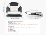 Boat Seat, High Backrest, Folding Fishing Boat Seat with Thickened Sponge Cushion & Waterproof PVC V952-ZDCZYGKB2JHHOSF4P001V0