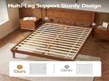 Artiss Bed Frame Queen Size Wooden Bed Base Walnut SPLAY WBED-SPLAY-Q-WAL-AB