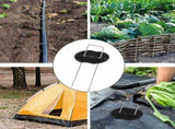 6 inch U-Shaped Landscape Staples and Fixing Gasket Set of 50, Garden Landscape Staples for Outdoor V1366-AZ2-W-07314