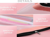 16PCS Clear Pencil, Pencil Case,Pen Holder with Zipper for Kids, Clear Travel, Pencil V1259-DP01-F-95