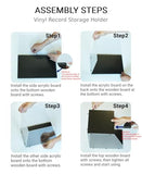 LP vinyl organizer - Desk organizer - Organizer - Storage basket - Storage box - Desk accessories V1189-WXF-260203-00305