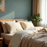 Royal Comfort 1000TC Cotton Blend Quilt Cover Sets King - Pebble ABM-204867