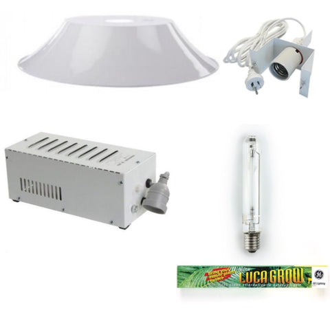 600w HPS Grow Light Kit with Lucagrow Bulb and 900mm Deep Bowl Reflector V260-HH-DSZ-28