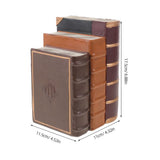 Resin Faux Book Stack Elegant European Style Decorative Prop 3 Pieces V1370-AZ4-17282