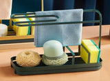 Sponge Holder Punching Free Stylish Sturdy Rustproof Durable Sponge Holder Rack for Kitchen Bathroom V1294-YM0901-3117230441811