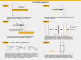 10 Pack Cabinet Pulls, Solid Steel Drawer Handles for Kitchen Cabinets, Matte Black Gold 3 Inch V1188-MS-721-060