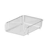 Transparent Desktop Stationery Organizer Stackable Stationery Files Storage Shelf Desktop Organizer V1294-YM0710-3117230286812
