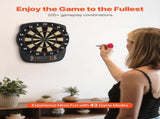 Electronic Board, 336mm Targetboard with 43 Games & 200 Variations for Up to 8 Players, 6 V952-DZFBB135INCHUNE2I001V9