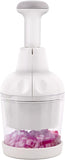 Vegetable Chopper, Food Chopper Manual Hand, Onion, Salad, Garlic, Nut & Veggie Cutter, Dishwasher V1258-DP02-WO-96