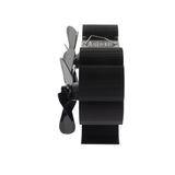 Fireplace Fan Quiet Operation 180-220CFM 1400rpm Aluminum Alloy 6 Blade Heat Powered Wood Stove Fan V1294-YM0901-H47547B-2