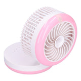 Desktop Humidifying Electric Fan Foldable Water Spray Mist Fan USB Charging for Home Office V1294-YM0901-3113210091311