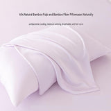 2-pack Pink Bamboo Pulp Fibre Pillowcase - 48x74cm Single - Cooling Silky Touch, Moisture Wicking, V888-ELOSUNG56171-10