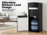 Devanti 3 Taps Water Cooler Dispenser Bottom Loading Dispenser Chiller Filter Purifier WD-602-3T-BK