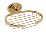 Wall Mounted Metal Soap Holder Antique Bathroom Soap Basket Dish Holder Golden Twist V1294-YM0626-3112220087911
