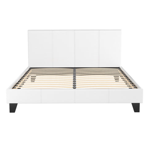 Artiss Bed Frame Queen Size White NEO BFRAME-G-NEO-Q-WH-AB