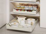 Kitchen Cabinet Pull-Out Drawer Organizer -Noise-Free Soft-Close Rails, 43x35cm Capacity,Drawer V888-ELOSUNG1133