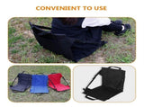 Black Folding Chair with Simple Design, 1 Piece, 16.1x16.1in, Oxford Cloth Seat for Indoor and V1192-AZ-W-27822