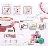 48 Needles DIY Knitting Machine Weaving Swift Yarn Fiber String Ball Wool Winder V201-FDZ0448PI8AU