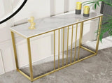 Interior Ave - Aurelia Hallway Console Table - Gold - 120cm V355-JJ-XZ191-PT-WT