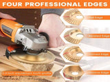 14Pcs Wood Carving Disc for 4-4.5" Angle Grinder with Rotary Burr 5/8-11" Wood Sanding Ball 45 V1192-AZ-W-21699