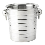 Stainless Steel Ice Bucket for Kitchen Use, Plated Multi-Purpose Beverage Cooler and Drink Holder V1192-AZ-W-27515