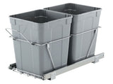 Pullout Trash Can for Kitchen Cabinets,Double Under Sink Garbage Recycling Bin, Under Mount V952-CFLJTDTHSST5OB5S2V0