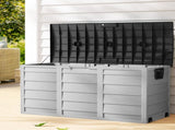 Gardeon Outdoor Storage Box 290L Lockable Organiser Garden Deck Shed Tool Black OSB-290L-BK