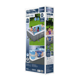 Bestway Swimming Pool 282x196x84cm Steel Frame Above Ground Pools Filter Pump 3662L BW-POOL-SQ-282-56631