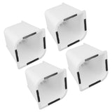 4 Pcs Furniture Risers 6 Inch Raise Trapezoid L Shape Top Anti Slip Bed Sofa Risers Furniture Leg V1294-YM0703-3114230002711